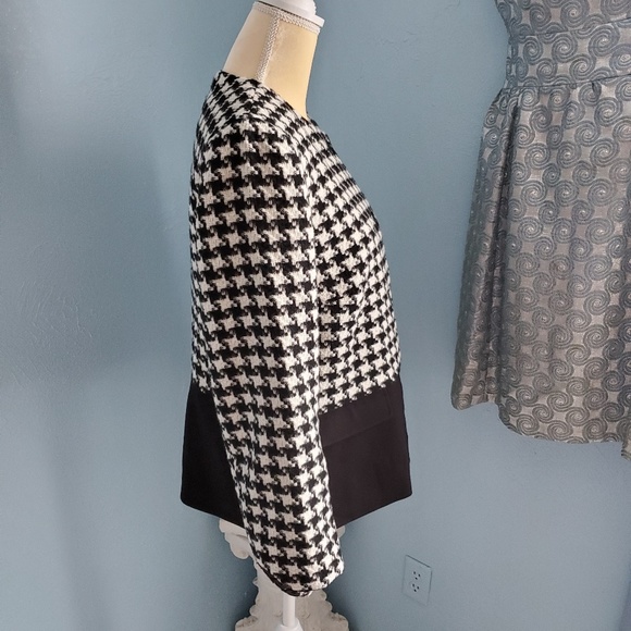 Talbots Sz 14 houndstooth button Blazer jacket E87 - Picture 3 of 7
